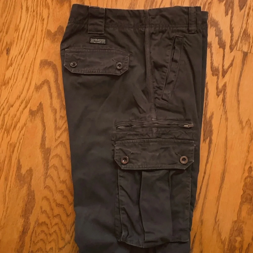Banana Republic Heritage‎ Cargo Pants 30x30 Olive Brown Y2K Military Utility